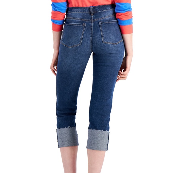 Style & Co Straight Crop Mid Rise Jeans - Picture 2 of 12